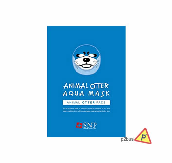 SNP Animal Face Mask  (Otter/Aqua)