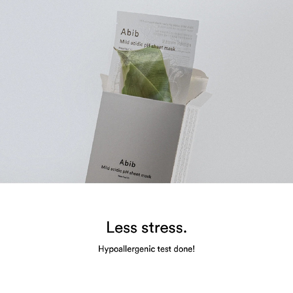 Mild acidic pH sheet mask Heartleaf Fit