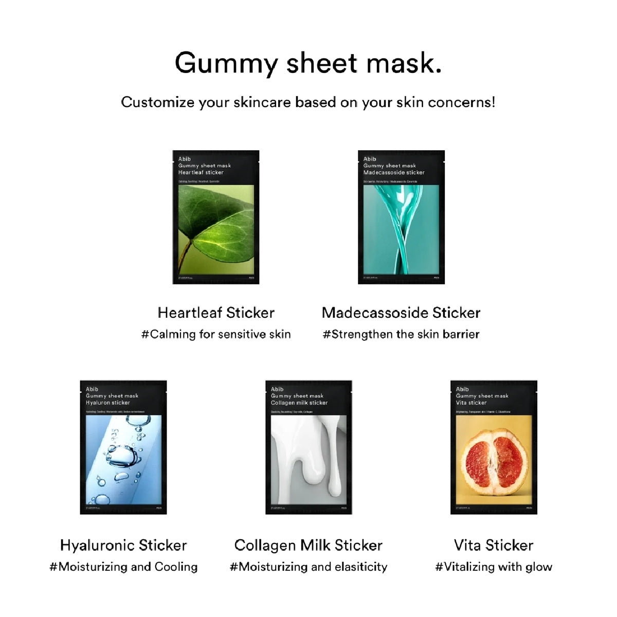 Gummy Sheet Mask Madecassoside Sticker