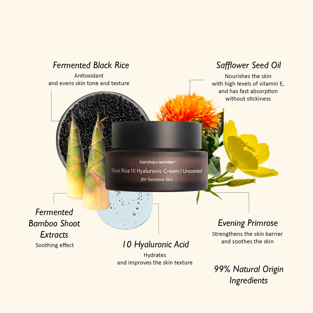 Black Rice 10 Hyaluronic Cream (Unscented) 50ml