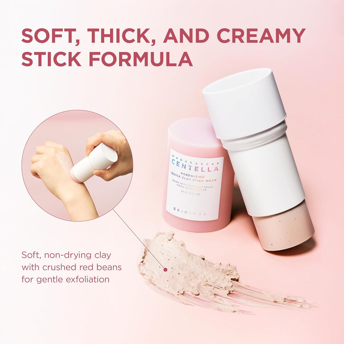Madagascar Centella Poremizing Quick Clay Stick Mask 27g