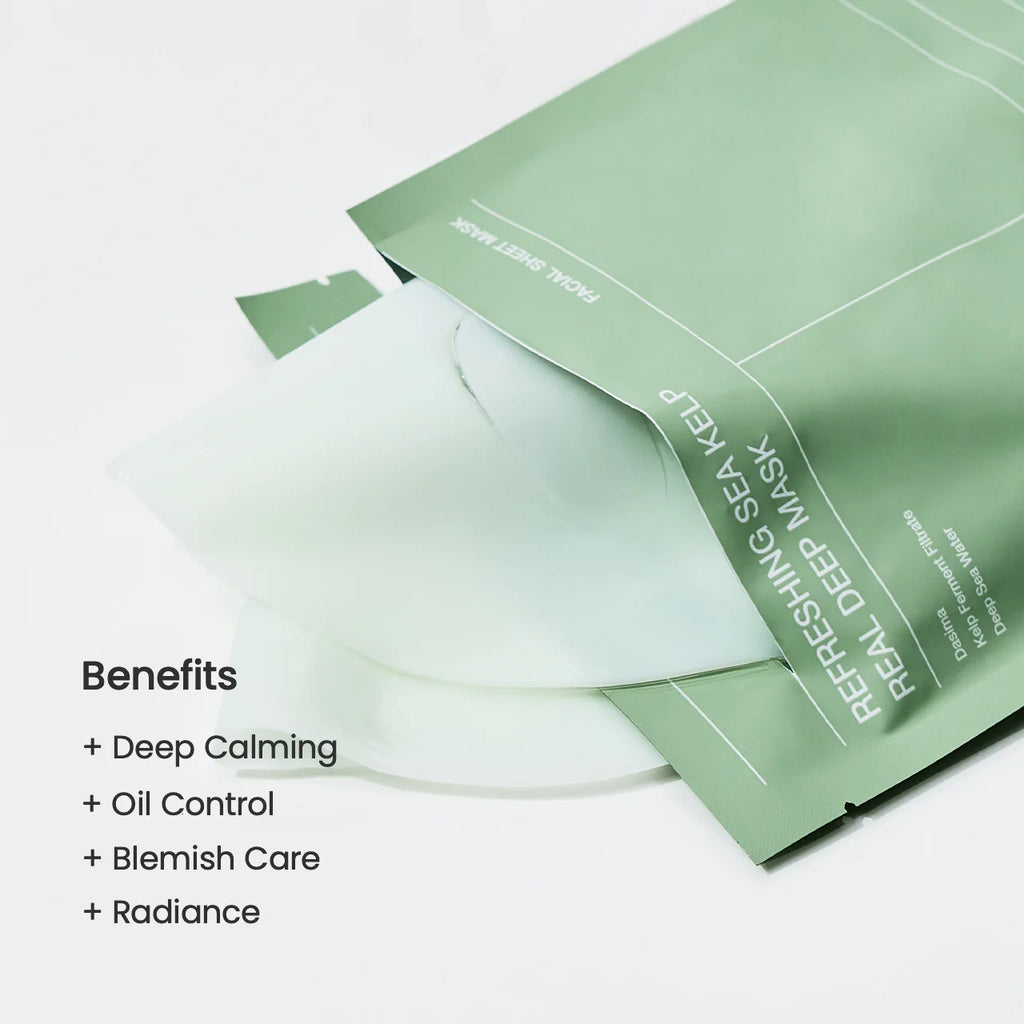 Refreshing Sea Kelp Real Deep Mask 4pcs