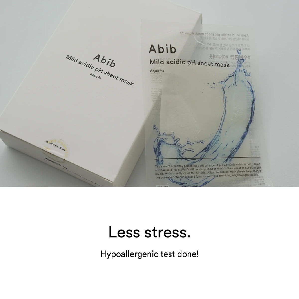 Mild Acidic pH Sheet Mask Aqua Fit