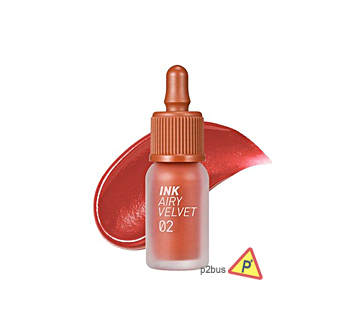 Peripera Ink Airy Velvet Lip Tint (02 Selfie Orange Brown)