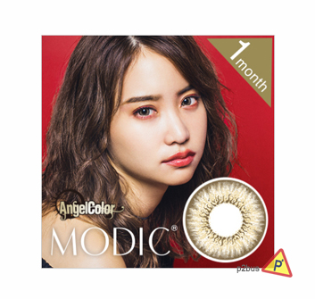 Angelcolor Modic Color Contact Lens (Monthly Pale Brown) 0.00