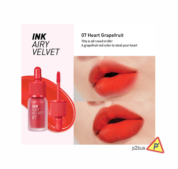 Peripera Ink Airy Velvet Lip Tint (07 Heart Grapefruit)