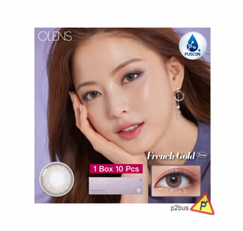 Olens French Gold 3CON 1 Day Color Contact Lenses (Gray)