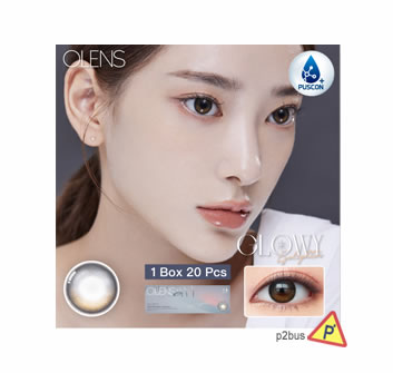 Olens Eyelighter Glowy 1 Day Color Contact Lenses (Gray)