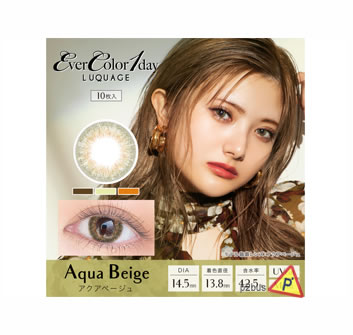 EverColor Luquage 1 Day Contact Lenses (Aqua Beige)